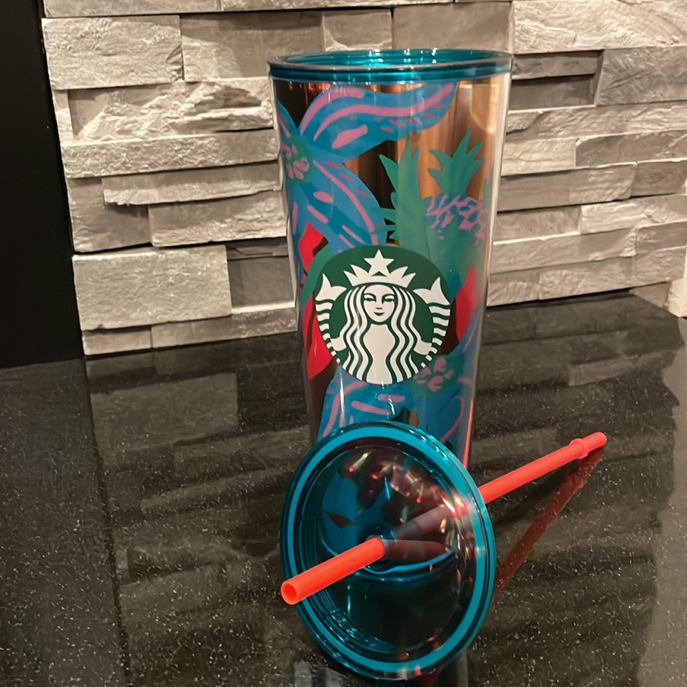 Starbucks Aqua Terra Tropical Tumbler Summer Collection 2022 - Picture 3 of 4